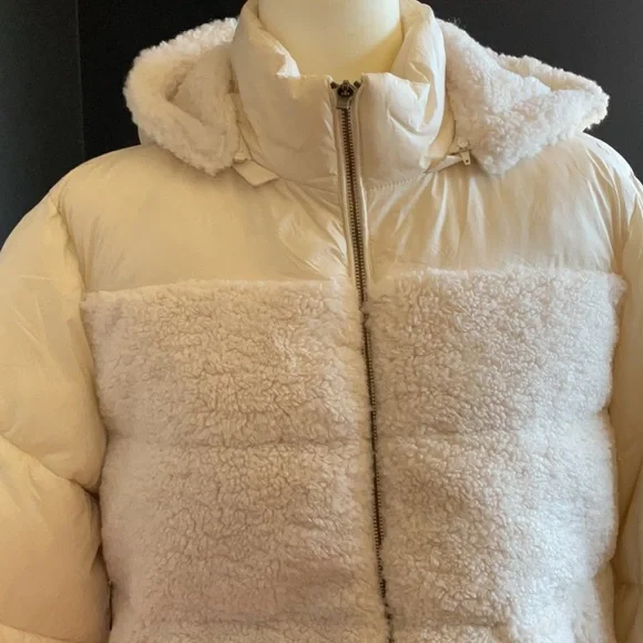 a.n.a.Sherpa Coat Birch XL NWT - Picture 4 of 4